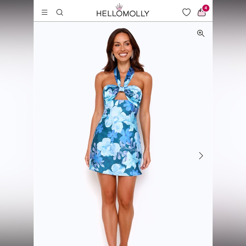 Hello Molly Blue Flower Dress